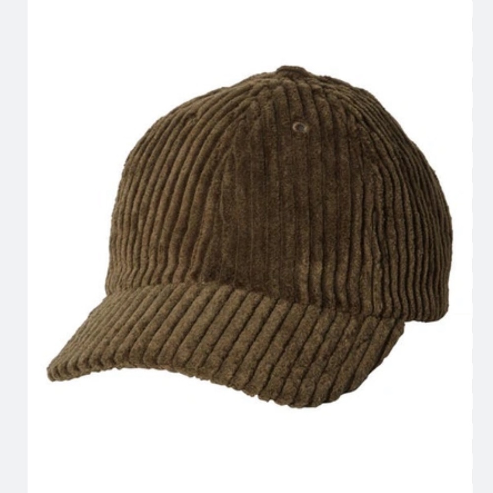 Janessa Leone Olive Corduroy Baseball Cap